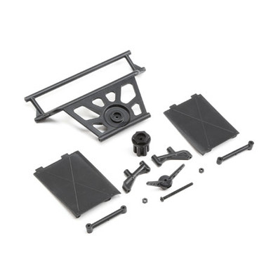 Losi Cage Rear, Tower Supports, Mud Guards, Super Rock Rey