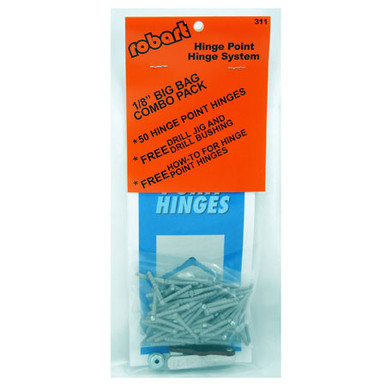 Robart 1/8 Steel Pin Hinges(50)w/Drill Jig