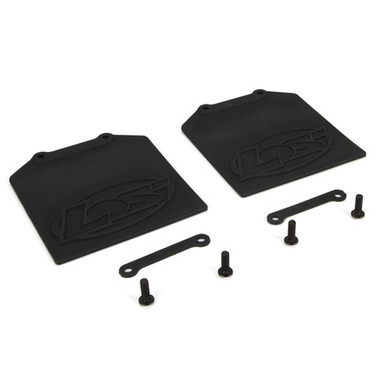 Losi Mud Flap and Retainer Set , 2pcs, 5TT