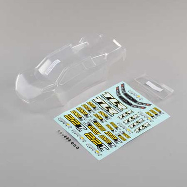 TLR Body Set, Clear, with Stickers, 22T 4.0