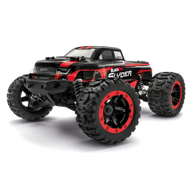 Blackzon Slyder 1/16 4WD Electric Monster Truck RTR, Red
