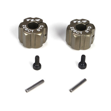 TLR Rear Hex, Standard Width, Aluminum, 22SCT