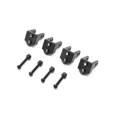 Losi Upper Shock Mount, Black Aluminium, 4pcs, Mini LMT