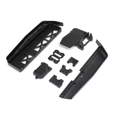 TLR Battery Tray, Center Diff and Servo Mount, 8XE 2.0