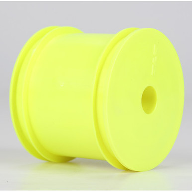 TLR Front/Rear Stadium Truck 2.2 Wheels, 12mm Hex, Yellow (2), 22T