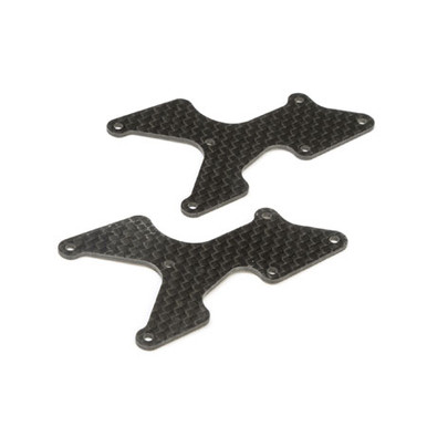 TLR Rear Arm Inserts, Carbon, 8X Elite