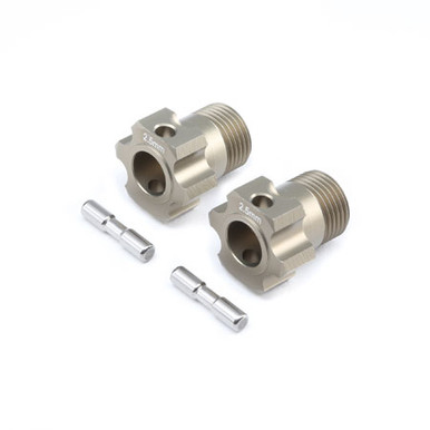 TLR Wheel Hex and Pin, +2.5mm (2), 5B, 5T, Mini WRC