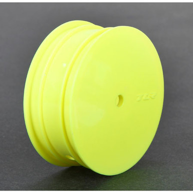 TLR Front Wheel, 12mm Hex, Yellow , 2pcs, 22 3.0