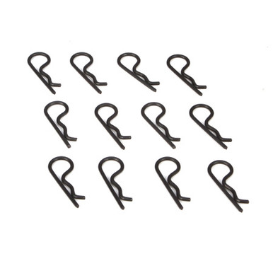 TLR Body Clips, Black, 12pcs