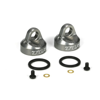 TLR Bleeder Shock Caps, Alum , 2pcs,TEN