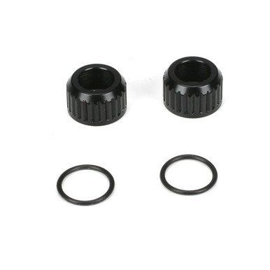 TLR Bottom Shock Cap, 2pcs, 22 5.0, 22X-4