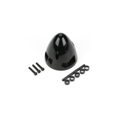 Dubro 2-1/2in Three Blade Spinner Black, Part 546