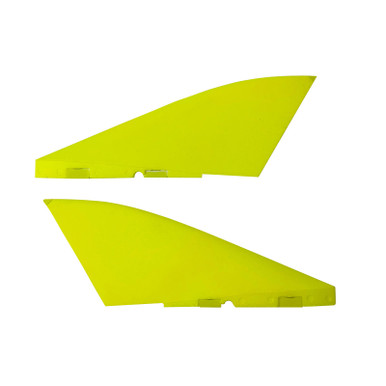 Flex Innovations Vertical Fin with Rudders, Yellow, Pirana, Clearance