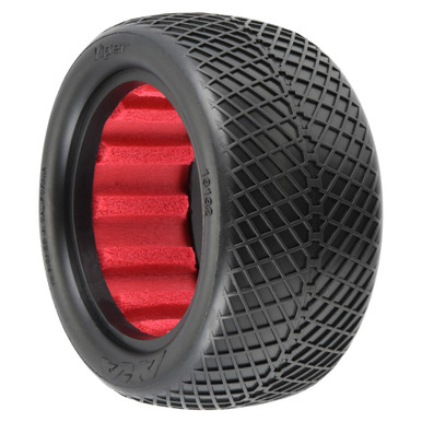 AKA 1/10 Viper Medium Soft Buggy Tyres with Red Inserts, 2pcs