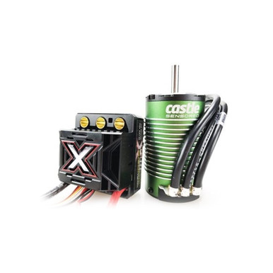 Castle Creations Monster X Brushless ESC with 2650kv V2 Sensored Motor, 010-0145-04