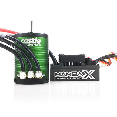Castle Creations Mamba X Brushless ESC with 1406-6900kv Motor, 010-0155-03