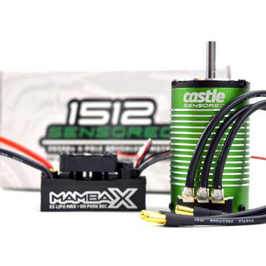 Castle Creations Mamba X Brushless ESC with 1800kv 1512 Sensored Motor, 010-0155-06