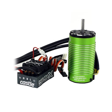 Castle Creations Mamba X Sensored ESC with 1515-2200kv Motor  Combo, 010-0155-16