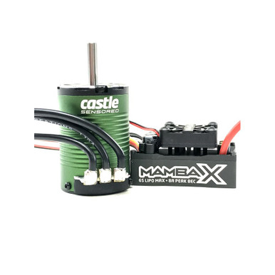 Castle Creations Mamba X SCT Pro Brushless ESC, 1410-3800Kv 5mm, 25.2v Waterproof Combo