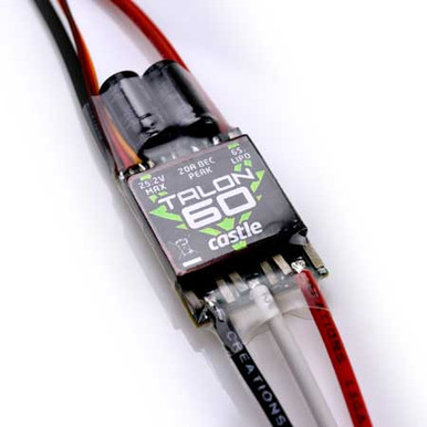 Castle Creations Talon 60A ESC with Heavy Duty BEC, 010-0163-00