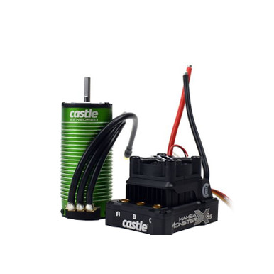 Castle Creations Mamba Monster X 8S ESC with 1520-1650Kv Sensored Motor, 010-0165-05