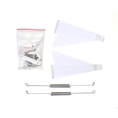 E-Flite Complete Updated Landing Gear Set with Heavy Duty Springs, Turbo Timber Evo