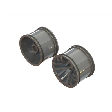 Arrma MT 2.8in Wheel 14mm Hex Gun Metal, 2pcs, AR510125