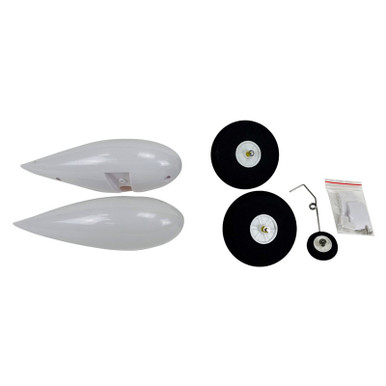 Flex Innovations Wheel Pant set with Wheels and Axles, RV-8 10E