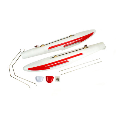 Flex Innovations Maroon/Gold Float Set and Struts with LEDs, Cessna 170, Clearance