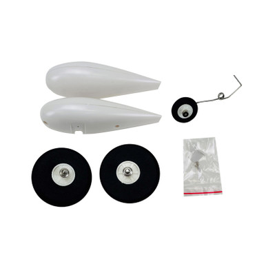 Flex Innovations Wheel Pant Set with Wheels and Hardware, Yak 55 10E