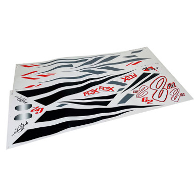 Flex Innovations Decal Set Red Scheme, RV8 60E G2