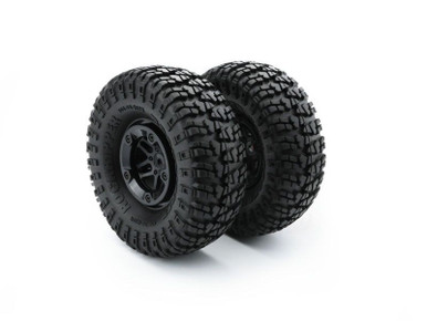 Carisma SCA-1E Wheel and Tire Set, 2pcs