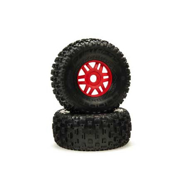 Arrma dBoots Fortress Tyre, Red, 2 Pieces, Mojave, AR550065