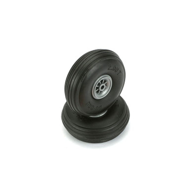 Dubro 2in Treaded Surface Wheels, 2pcs, Part 200T