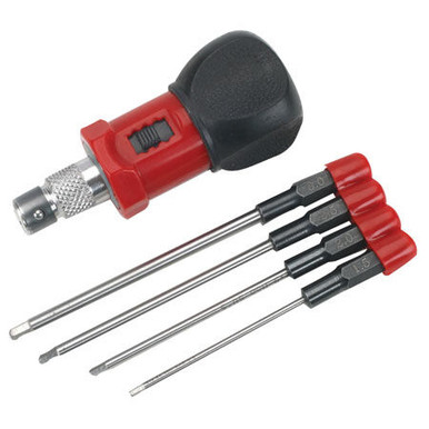 Dynamite 4 Piece Metric Hex Wrench Set with Handle