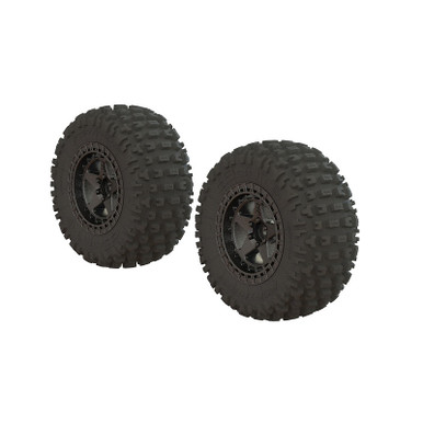 Arrma dBoots 'Fortress SC' Tyre Set Glued Gun Metal, 2pcs, AR550087