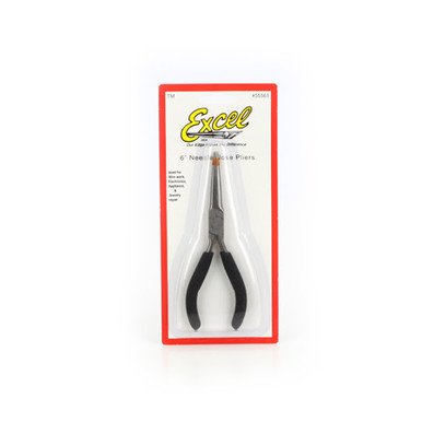 Excel Pliers, 6 inch Long Needle Nose, Clearance