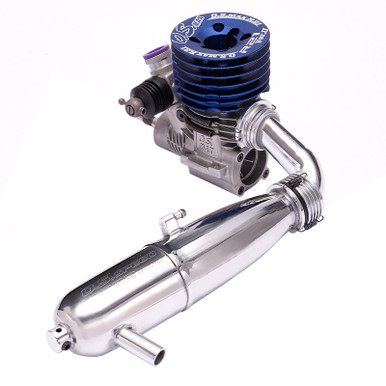 OS Engines MAX-R21 V2 .21 Club Spec Nitro On-Road Engine with TR02 Pipe Combo