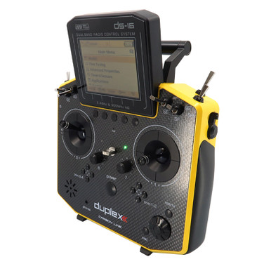 Jeti Model DS16 II Carbon Line Yellow Lacquer Transmitter with REX10 Receiver