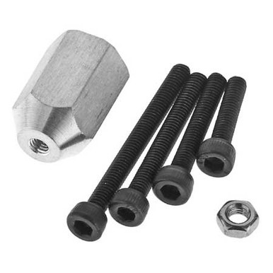 Great Planes Aluminum E-Spinner 1/4inch-28 Adapter