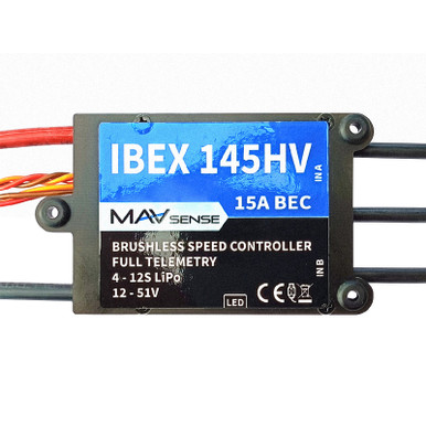 Mav Sense IBEX 140A 12S Telemetry ESC with 15A BEC