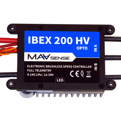 Mav Sense IBEX 200A 14S Telemetry OPTO ESC