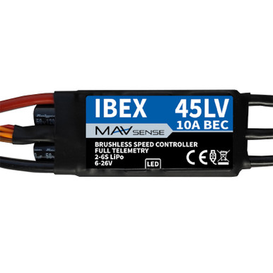 Mav Sense IBEX 40A 26V 12S Telemetry ESC with 10A BEC