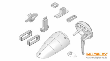 Multiplex Plastic Parts Set, EasyStar II, Clearance