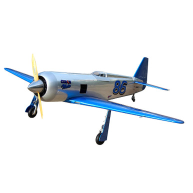 Seagull Models Reno Yak 11 20cc ARF, Czech Mate Pearl Blue / Chrome Scheme with Electric Retracts, SEA-302NCGEAR