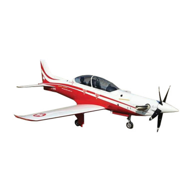 Sebart PC-21 2.1m V2 ARF RC Plane Kit with Retracts Included, Red/White