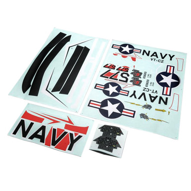 E-Flite Decal Sheet, Carbon-Z T-28