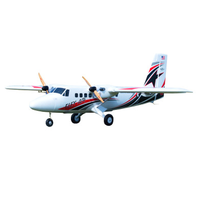 Flex Innovations Twin Otter 80E Super PNP, Night Version with Red and Black Decal Scheme