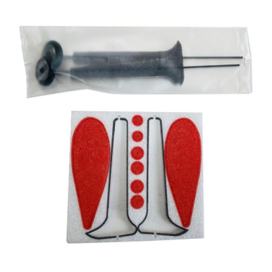 Flex Innovations Edge 540 Red Foam Wheel Pants and Landing Gear, FP PNP