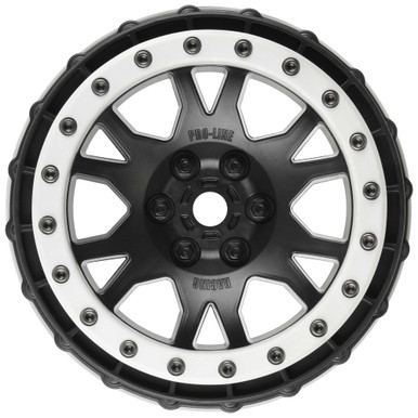 Proline Impulse Pro-Loc Black Wheels with Gray Ring, X-Maxx, 2pcs, PR2763-03